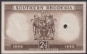 Click for more photos and details Southern Rhodesia 1950 KGVI Diamond Jubilee 2d Imperf Printer