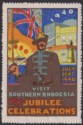 Click for more photos and details Southern Rhodesia 1940 Visit Golden Jubilee Celebrations Publicity Label