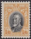 Click for more photos and details Southern Rhodesia 1936 KGV Field Marshal 1sh6d Blk + Yellow p11½ Mint SG24a c£80