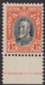 Click for more photos and details Southern Rhodesia 1935 KGV Field Marshal 4d Black + Vermilion p11½ UM Mint SG19a