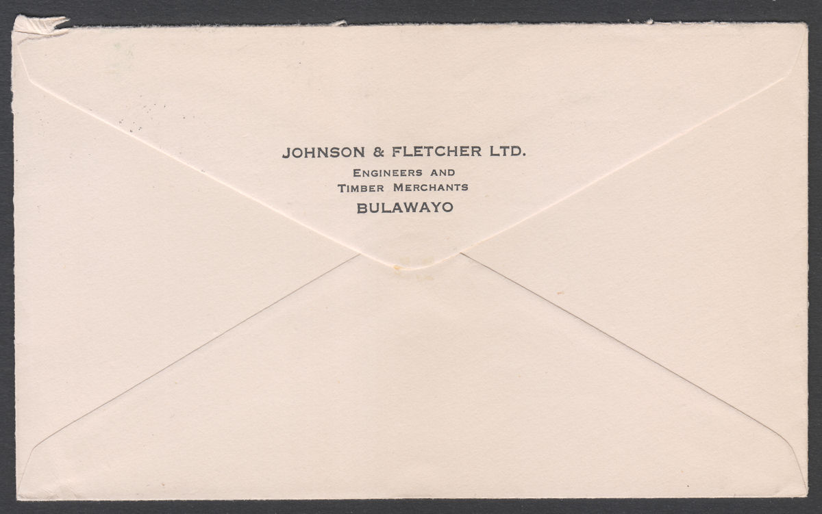 Southern Rhodesia 1931 KGV Falls 2d + 1d Used on Cover BULAWAYO to New York