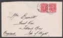 Click for more photos and details Southern Rhodesia 1931 KGV 1d x2 Used on Cover SG16b ODZI to Isle of Wight
