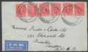 Click for more photos and details Southern Rhodesia 1935 KGV 1d x5 Used on Airmail Cover SG16a SALISBURY to London