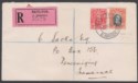 Click for more photos and details Southern Rhodesia 1935 KGV Field Marshal 4d+1d Used Reg Cover RAYLTON Transvaal