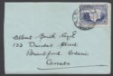 Click for more photos and details Southern Rhodesia 1938 KGV Victoria Falls 3d Used on Cover BULAWAYO to Canada