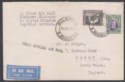 Click for more photos and details Southern Rhodesia 1932 KGV 8d + 2d Used on First Official Airmail Cover BULAWAYO