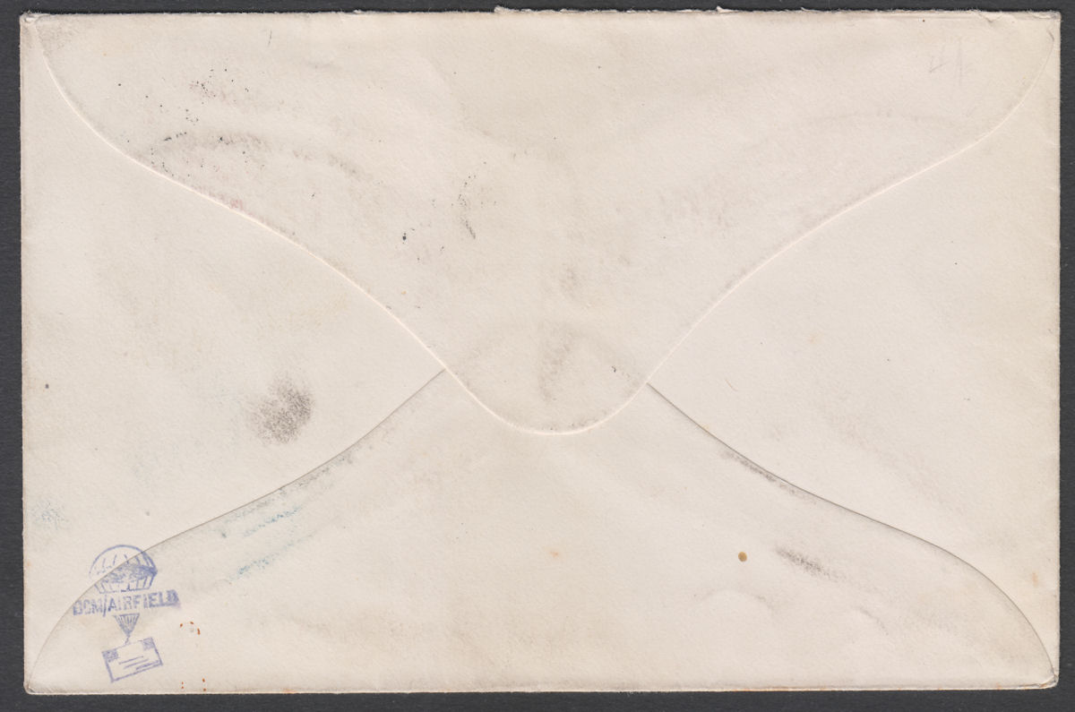 Southern Rhodesia 1932 KGV 8d + 2d Used on First Official Airmail Cover BULAWAYO