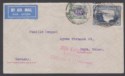 Click for more photos and details Southern Rhodesia 1932 KGV 8d + 3d Used on Airmail Cover BULAWAYO - Germany