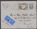 Click for more photos and details Southern Rhodesia 1937 KGV 1sh p14 + 2d Used Airmail Cover SG23b to USA cat £180