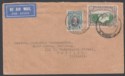 Click for more photos and details Southern Rhodesia 1935 KGV 1sh + 2d Used on Airmail Cover BULAWAYO to Chicago