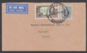 Click for more photos and details Southern Rhodesia 1935 KGV 1sh p11½ + 2d Used on Airmail Cover SG23a GATOOMA