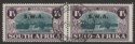 South West Africa 1939 KGVI SWA Opt Huguenotes 1½d + 1½d Pair Used SG113