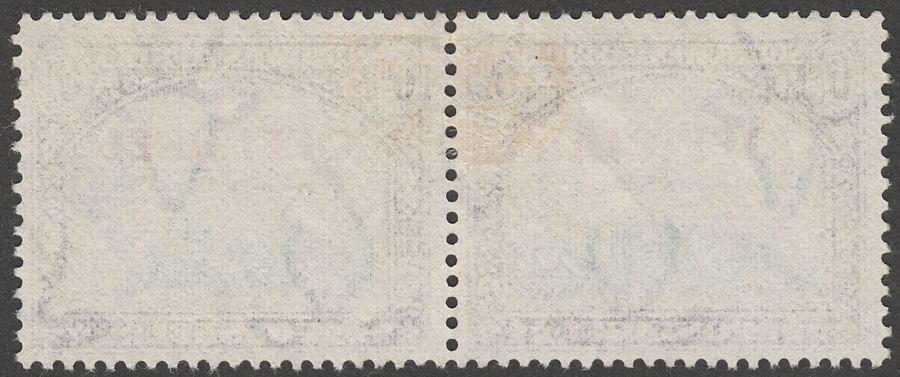 South West Africa 1951 KGVI 6d Blue and Brown Official Pair Used SG O27