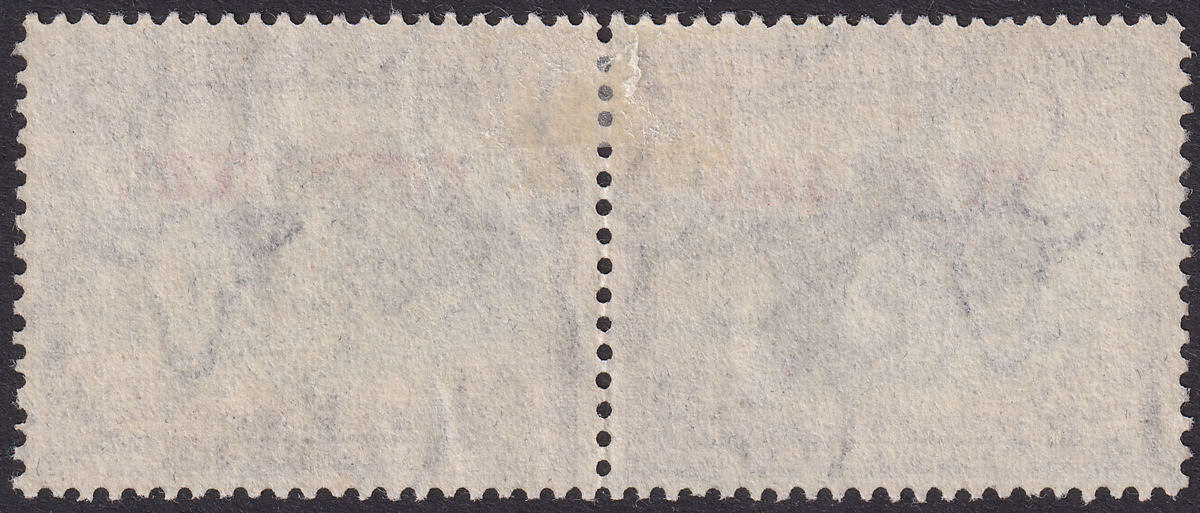 South West Africa 1952 KGVI Official 2d Blue and Brown Pair Used SG O31 cat £38