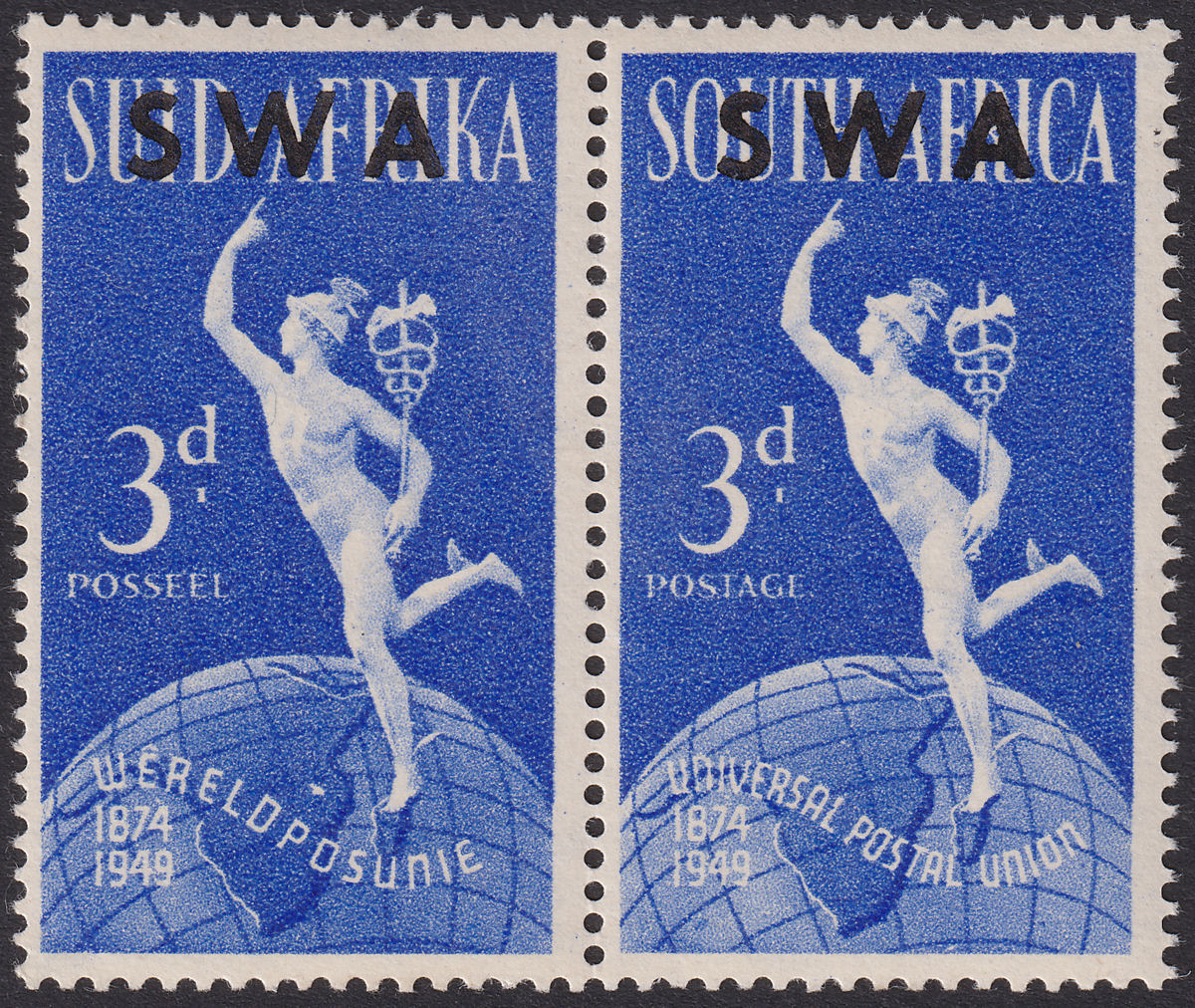 South West Africa 1949 KGVI UPU 3d Lake in East Africa Variety Mint SG140b c£65