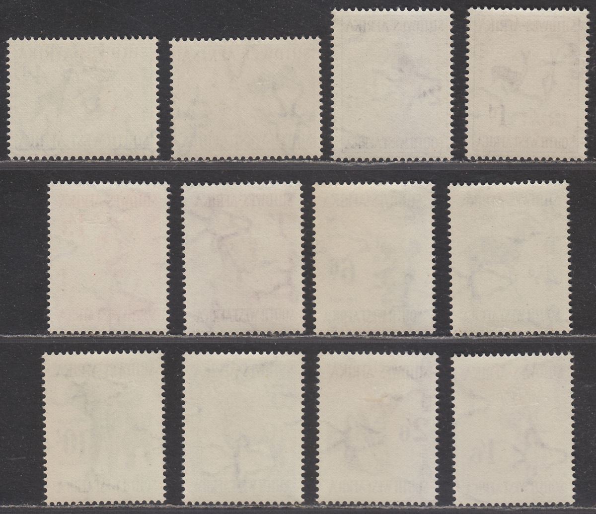 South West Africa 1954 QEII Definitives Set Mint SG154-165 cat £55