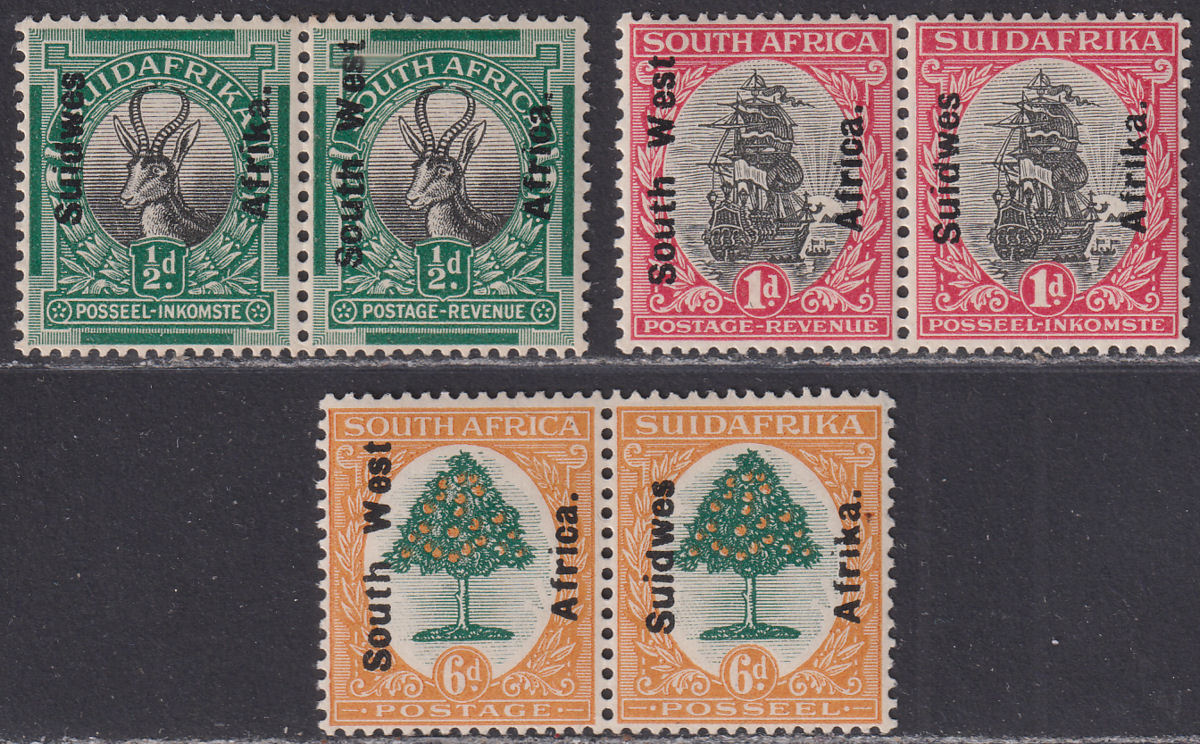 South West Africa 1926 KGV Overprint Set Mint SG41-43 cat £45