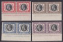 South West Africa 1935 KGV Silver Jubilee Imprint Pairs Set Mint SG88-91
