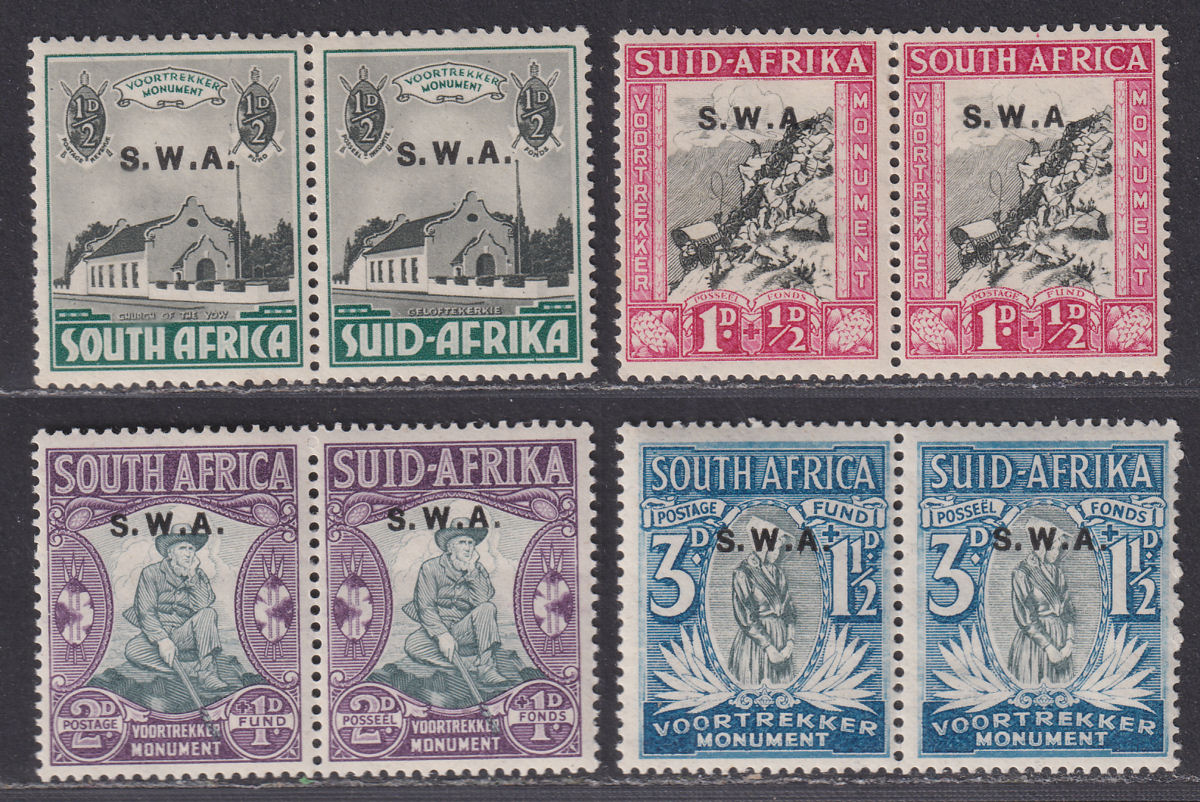 South West Africa 1935-36 KGV Voortrekker Overprint Set Mint SG92-95 cat £30