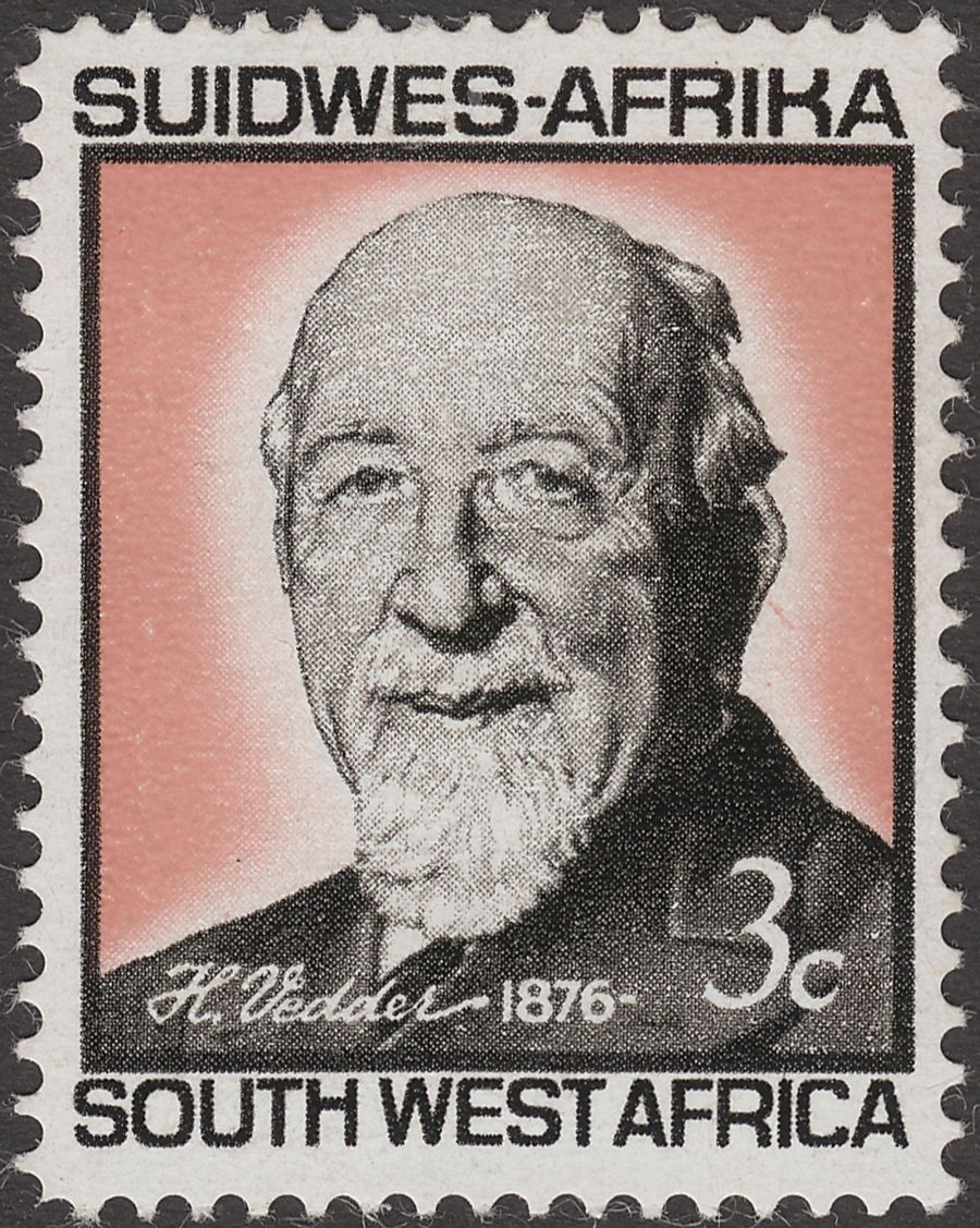 South West Africa 1966 Dr H Vedder 3c UPU Swiss Paper Variety Mint SG200 var