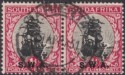 South West Africa 1930-31 KGV Roto 1d Overprint Pair Used SG69 cat £30