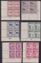 South West Africa 1954 QEII Definitives Part Plate Number Block Set to 5sh Mint 
