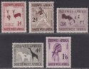 South West Africa 1960 QEII Definitives Set Mint SG166-170 (excl 169a) cat £50