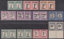 South West Africa 1923 KGV Postage Due Overprint Pairs Selection to 6d Mint