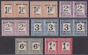 South West Africa 1927 KGV Postage Due Overprint Pairs Part Set Mint SG D34-D39