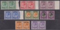 South West Africa 1923 KGV Overprint Pairs Set to 1sh3d Mint SG1-8
