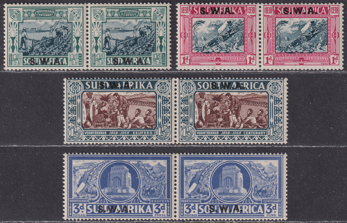 South West Africa 1938 KGVI Voortrekker Memorial Set Mint SG105-108 cat £110