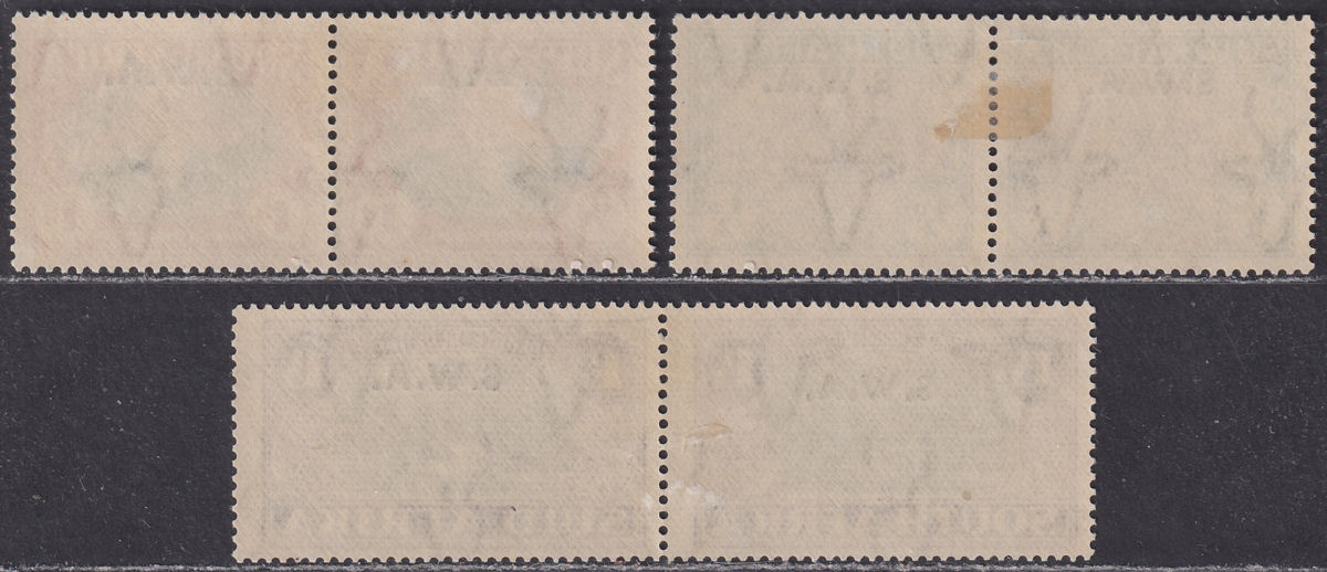 South West Africa 1939 KGVI Anniv Huguenots Overprint Set Mint SG111-13 cat £65