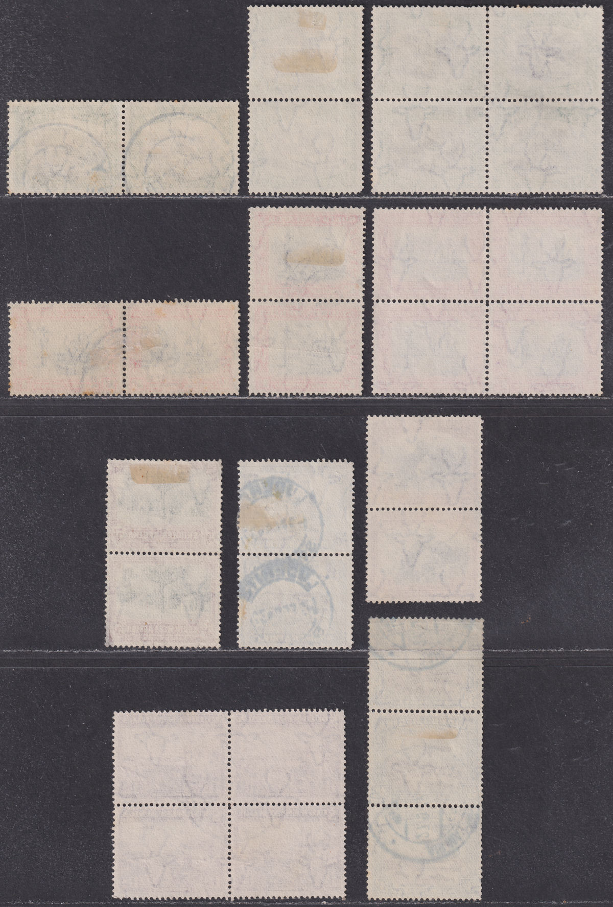 South West Africa 1931 KGV Pairs Part Set to 5sh Used + Mail Train 
