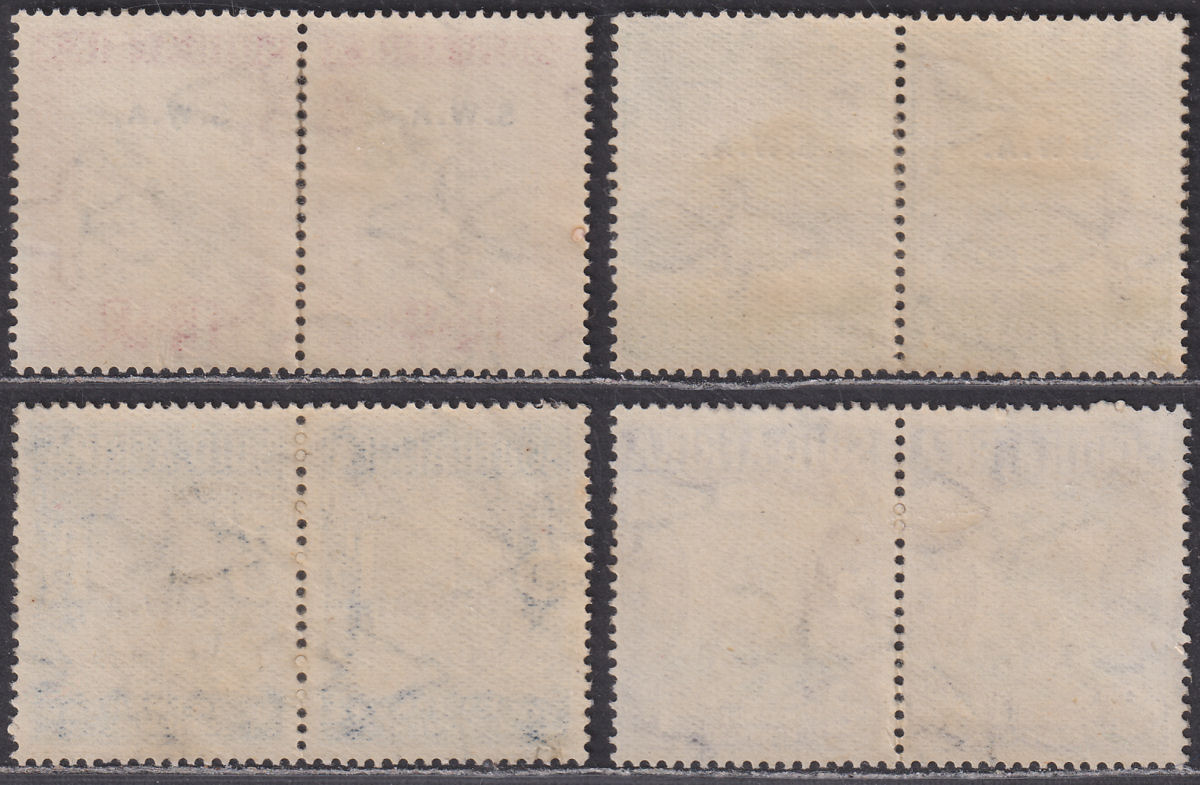 South West Africa 1935-36 KGV Voortrekker Overprint Set Used SG92-95 cat £65