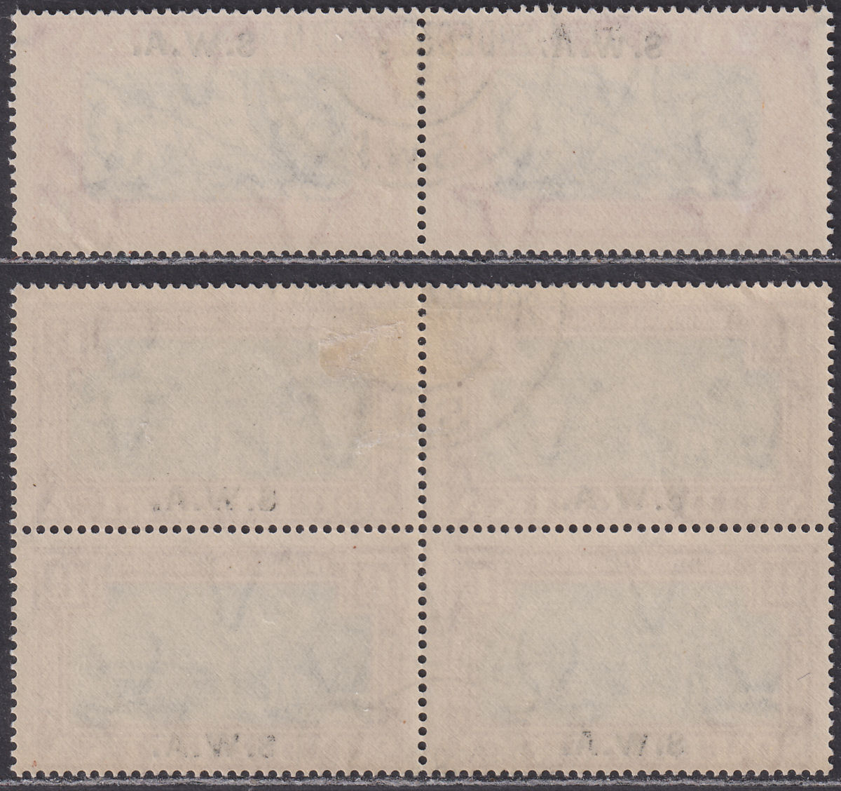 South West Africa 1938 KGVI Voortrekker Commemoration Used SG109-110 cat £58
