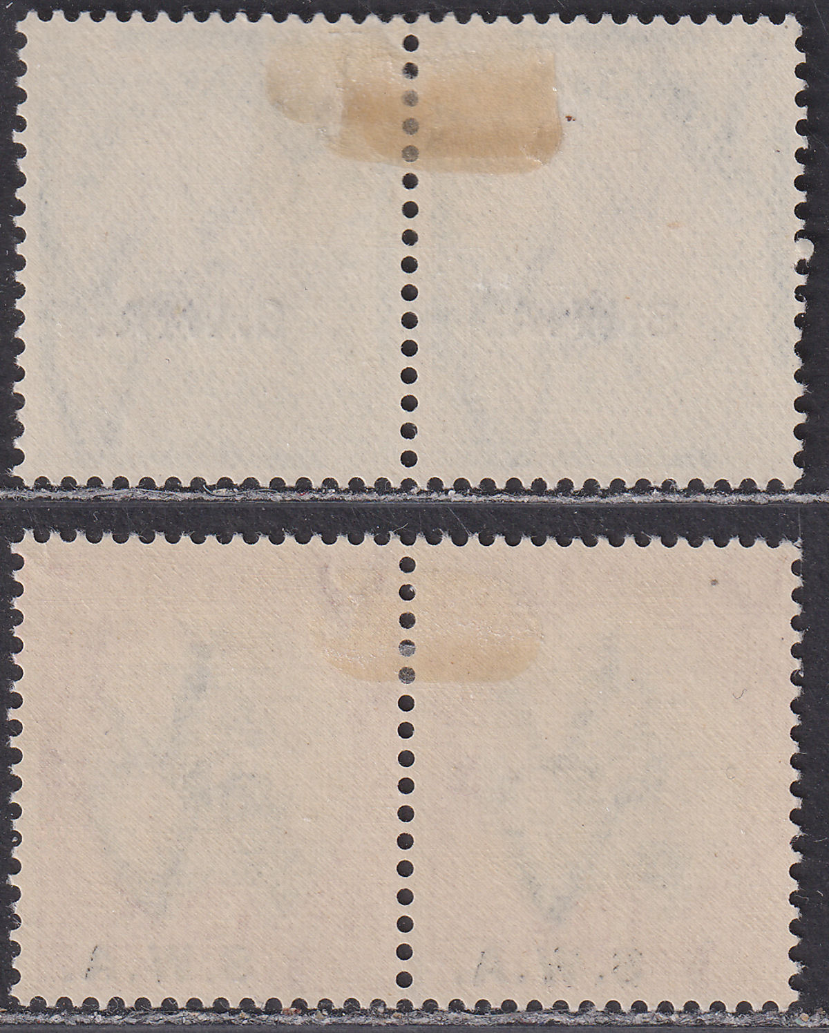 South West Africa 1930-31 KGV Roto ½d and 1d Opt Pairs Mint SG68-69 cat £43