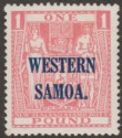 Samoa 1935 KGV Postal Fiscal £1 Pink Mint SG192