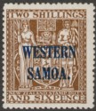 Click for more photos and details Samoa 1945 Postal Fiscal 2sh6d Deep Brown Mint SG207