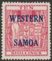 Click for more photos and details Samoa 1955 Postal Fiscal 10sh Carmine-Lake Mint SG233
