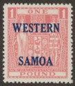Click for more photos and details Samoa 1955 QEII Postal Fiscal £1 Pink Mint SG234