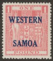 Samoa 1955 QEII Postal Fiscal £1 Pink Mint SG234