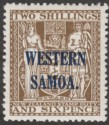 Samoa 1935 KGV Postal Fiscal 2sh6d Deep Brown Mint SG189