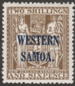 Click for more photos and details Samoa 1935 KGV Postal Fiscal 2sh6d Deep Brown Mint SG189