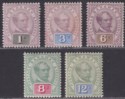 Click for more photos and details Sarawak 1888-97 QV Sir Charles Brooke Part Set to 12c Mint