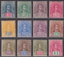 Click for more photos and details Sarawak 1918 KGV Sir Charles Vyner Brooke Set Mint SG50-61 cat £140