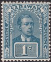 Click for more photos and details Sarawak 1918 Sir Charles Brooke Unissued 1c Slate-Blue & Slate Mint SG62 cat £30