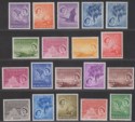 Seychelles 1954 Queen Elizabeth II Set Mint SG174-188 cat £100