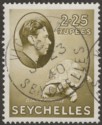 Seychelles 1938 KGVI Tortoise 2r25c Olive Chalky Used SG148