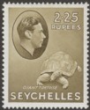 Seychelles 1942 KGVI Tortoise 2r25c Olive Mint SG148a