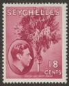 Click for more photos and details Seychelles 1941 KGVI Palm Tree 18c Carmine-Lake Mint SG139c